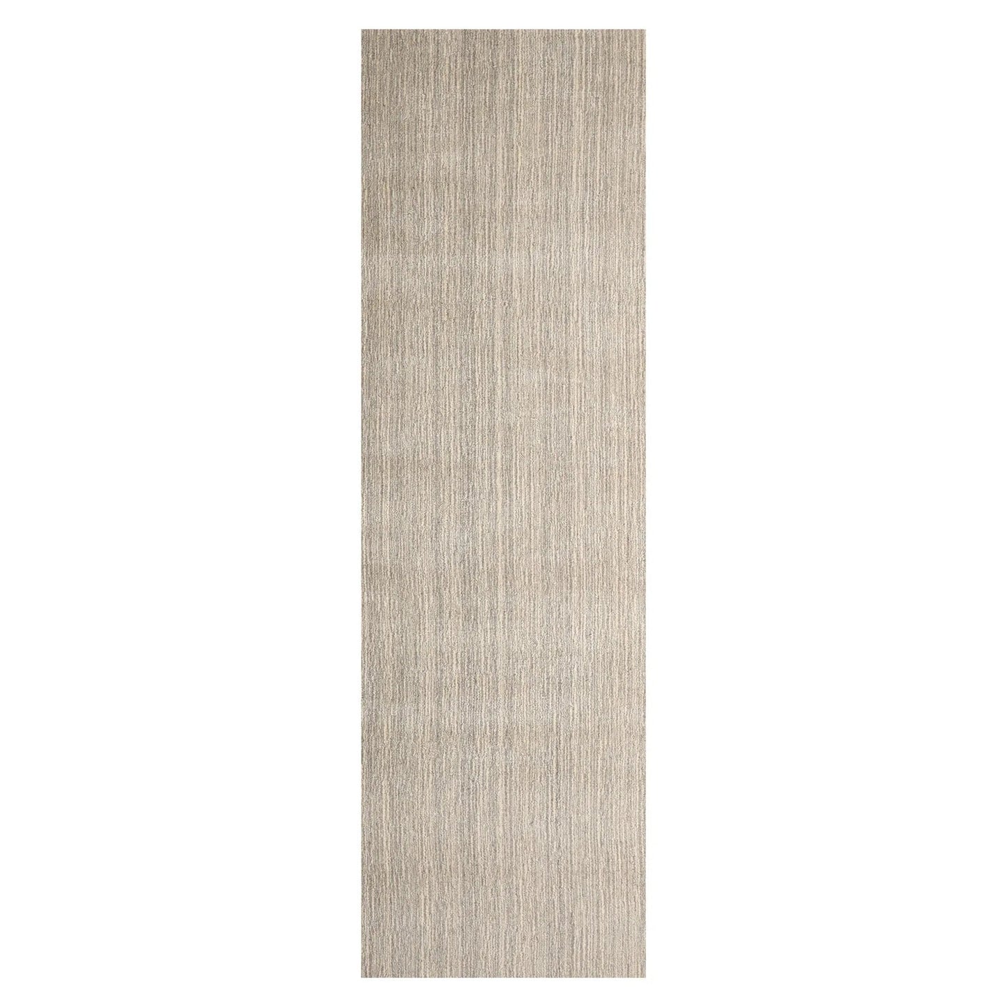 LoomBloom Multi Sizes Beige Hand Woven Contemporary Textured New Zealand Wool Oriental Area Rug-2
