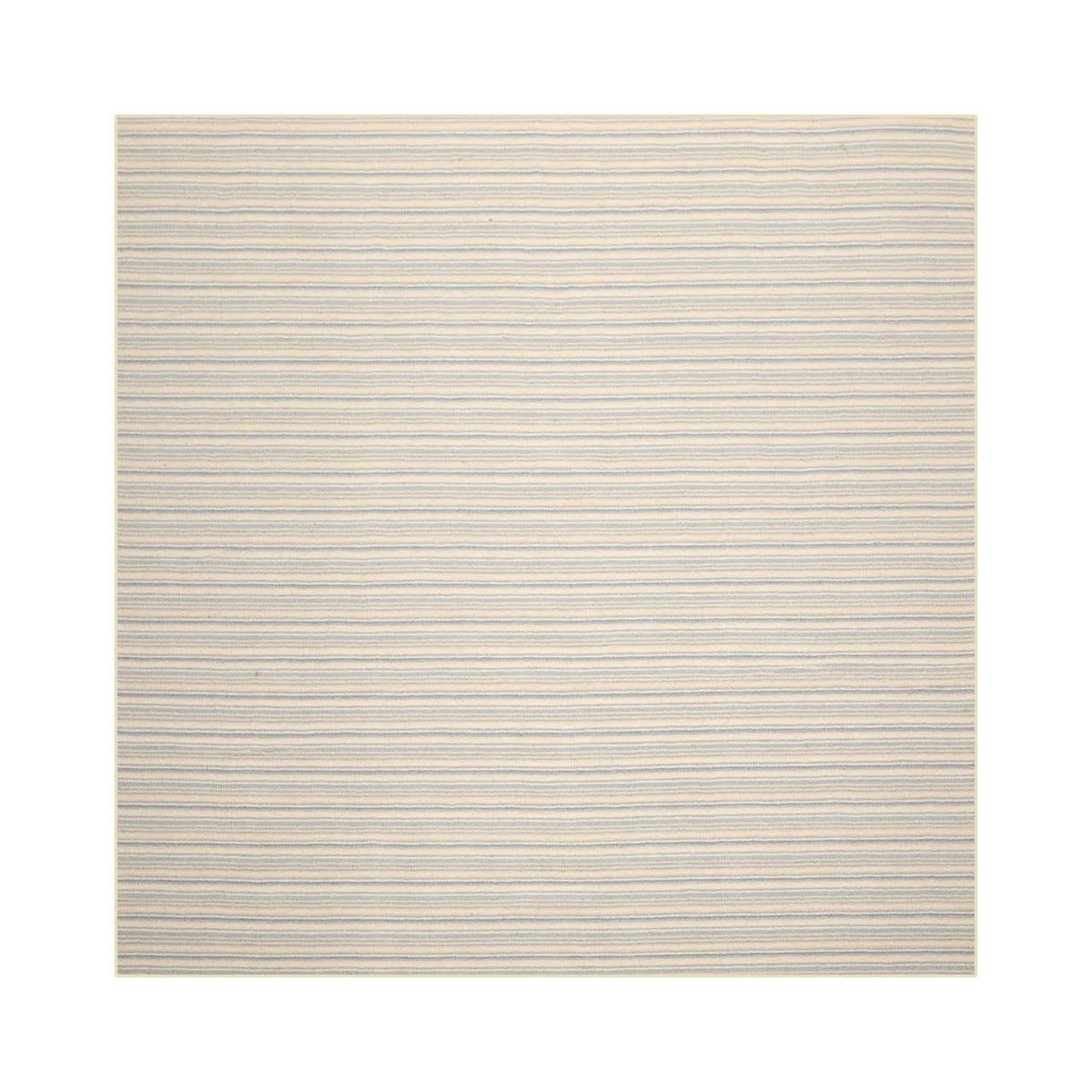 LoomBloom Multi Sizes Ivory Hand Woven Contemporary Striped 100% New Zealand Wool Oriental Area  Rug-5