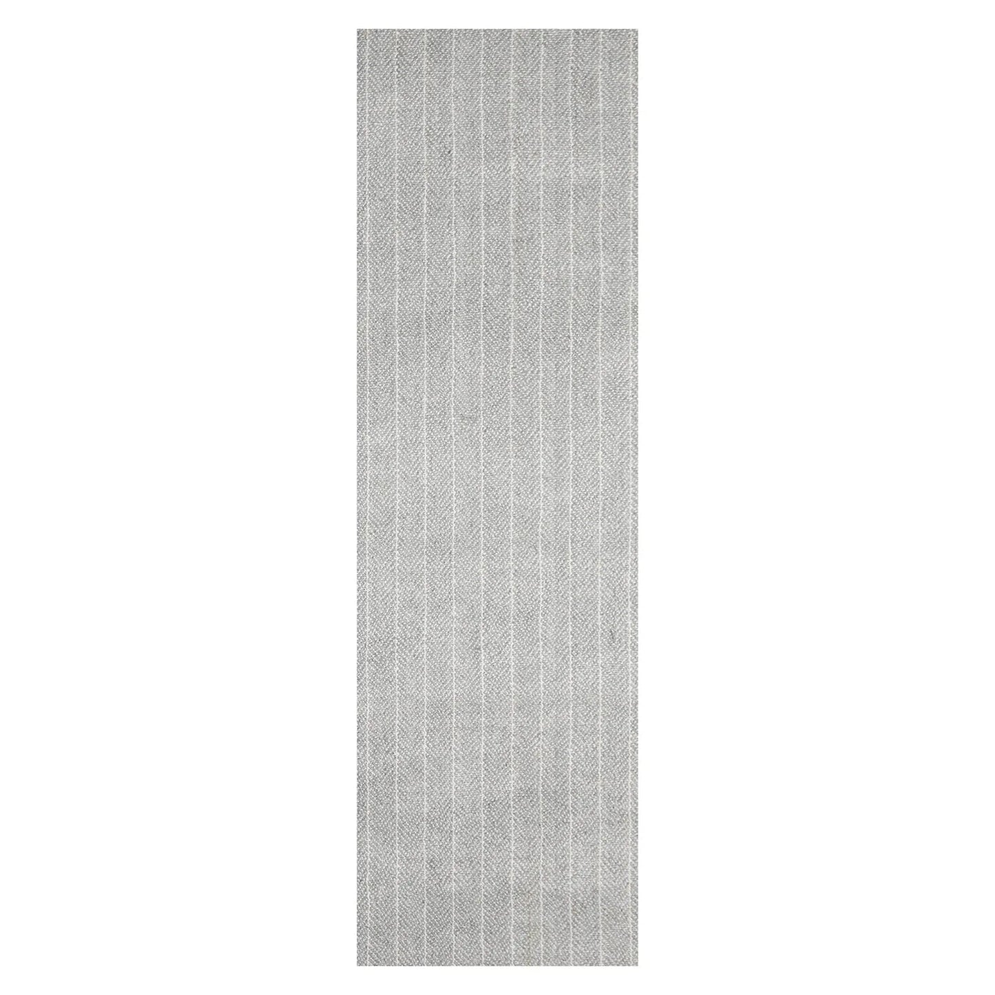 LoomBloom Multi Size Ash Gray Hand Tufted Contemporary Berber Herringbone 100% New Zealand Wool Oriental Area Rug-3