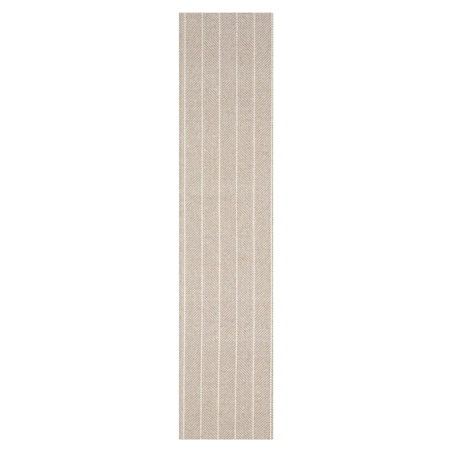LoomBloom Multi Sizes Tan Hand Woven Contemporary Flatweave Herringbone New Zealand Wool Oriental Area Rug-1