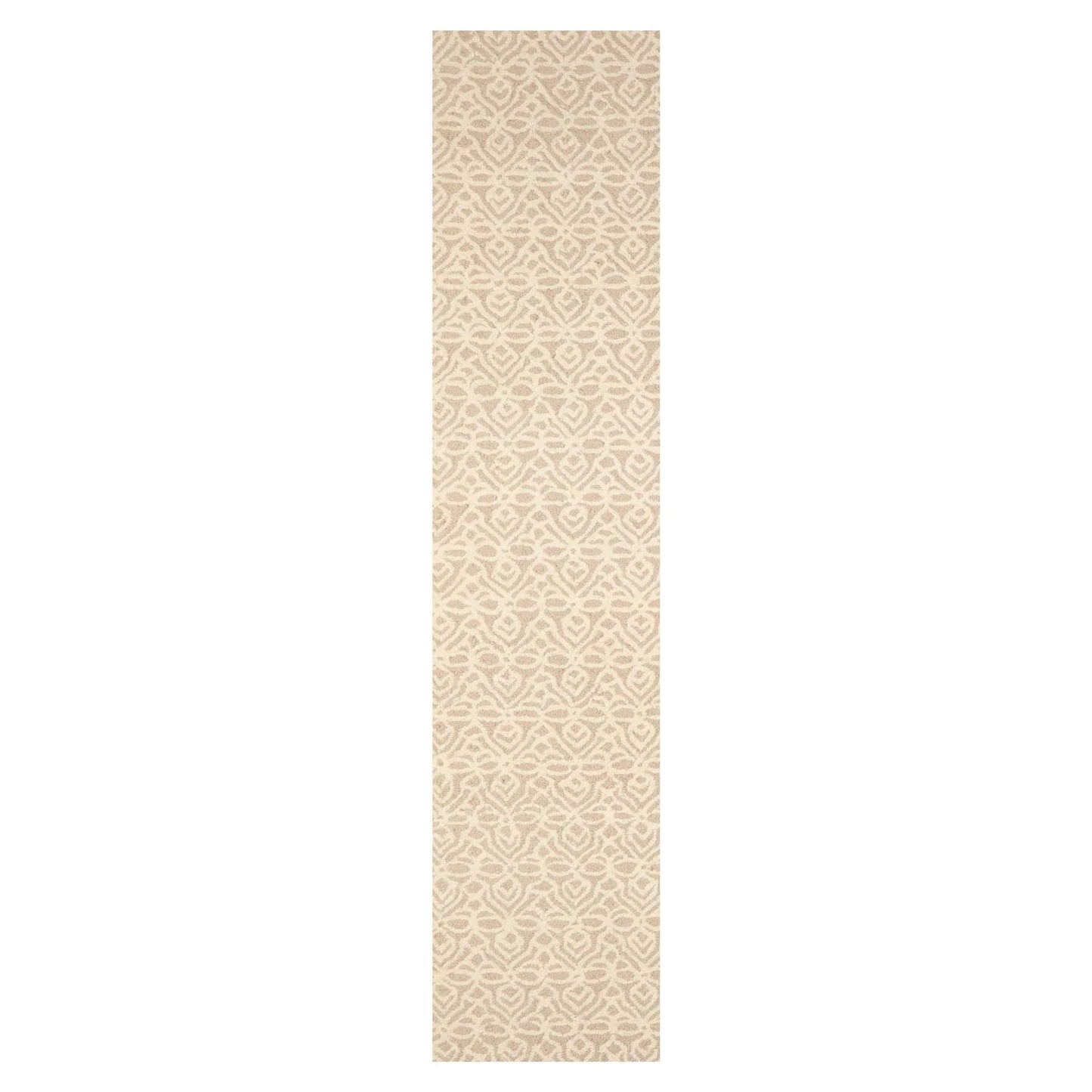 LoomBloom Multi Size Ivory Hand Tufted Modern Geometric  New Zealand Wool  Oriental Area Rug-2