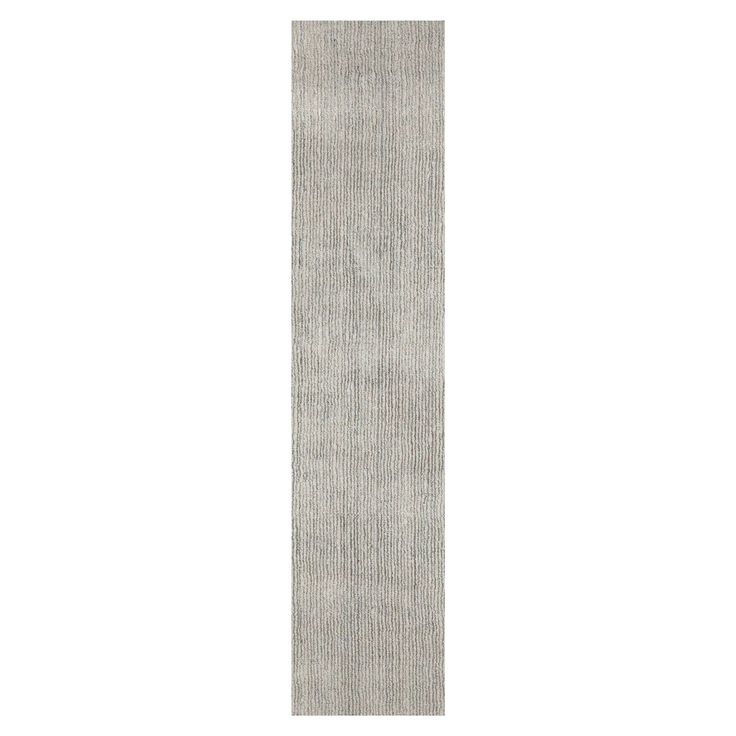 LoomBloom Multi Size Beige Hand Tufted Contemporary Textured Ribbed New Zealand Wool  Oriental Area Rug-1