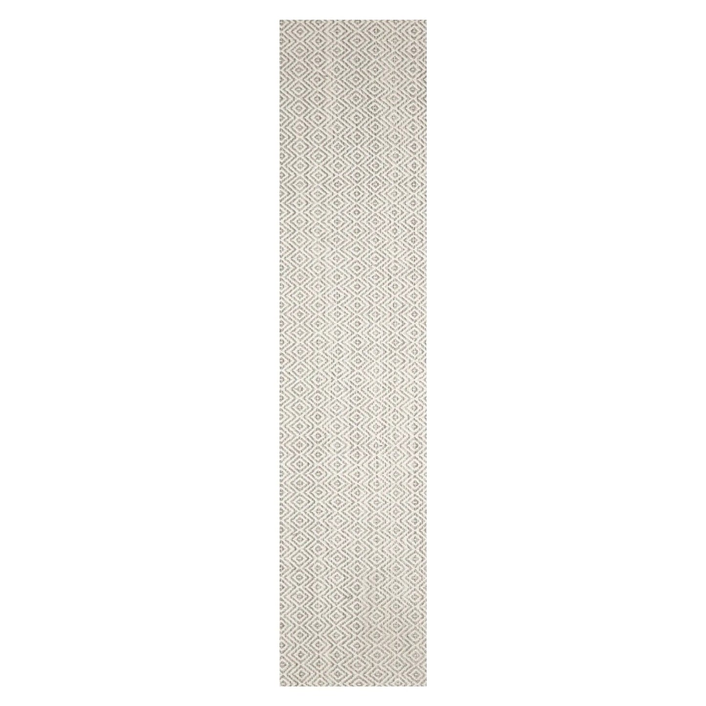 LoomBloom Multi Size Ivory Hand Woven Contemporary Geometric Flatweave New Zealand Wool  Oriental Area Rug-1