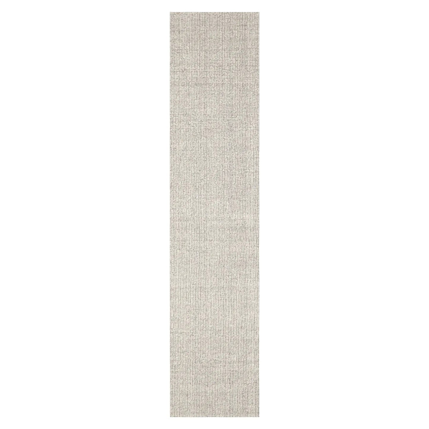 LoomBloom Multi Size Ivory Hand Tufted Textured Modern  Berber New Zealand Wool Oriental Area Rug-2