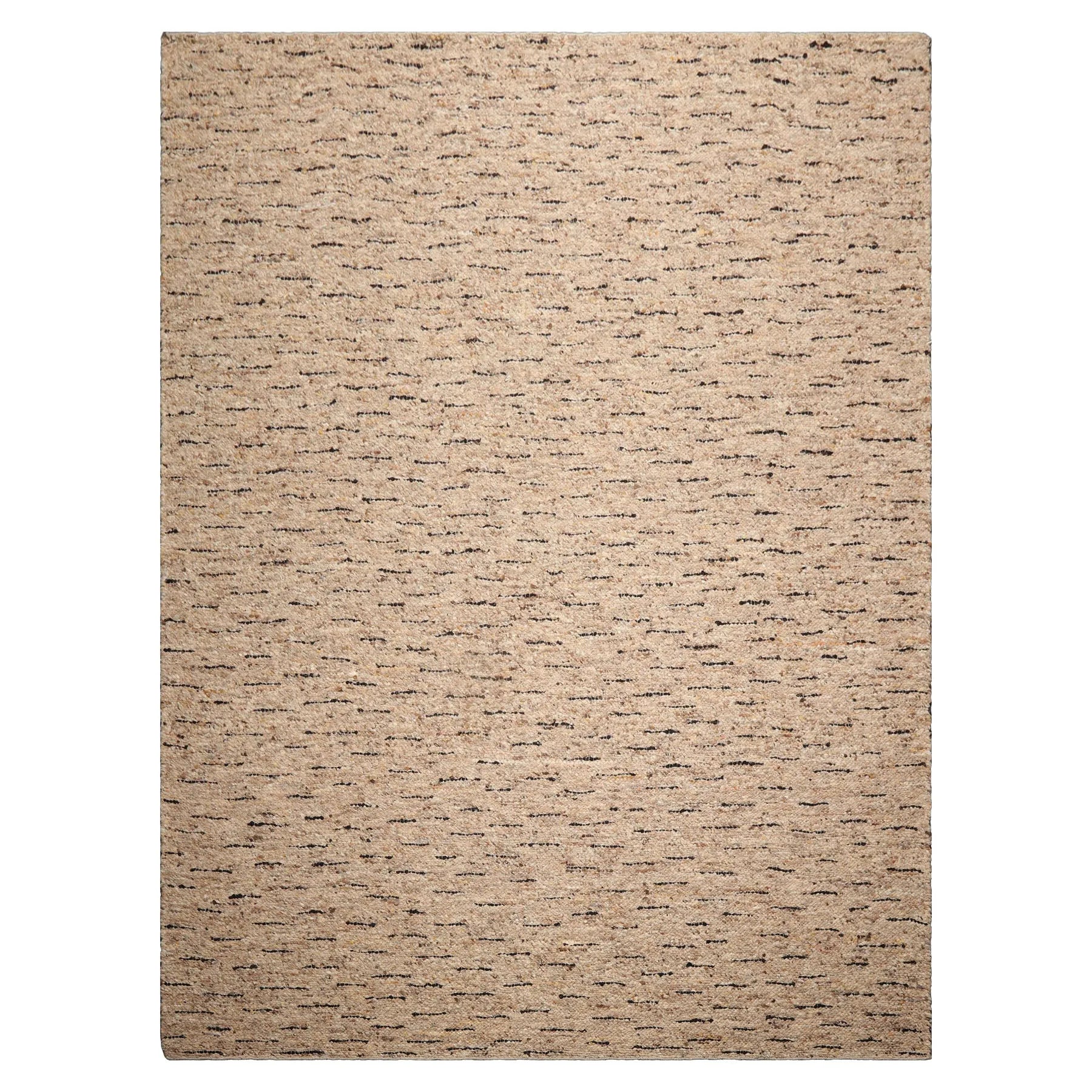 LoomBloom Multi Sizes Oatmeal Hand Woven Flatweave Contemporary Geometric Wool Oriental Area Rug-1