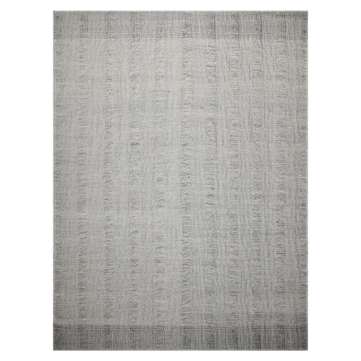 LoomBloom Plaid Multi Sizes Celadon Hand Woven Flatweave Modern Wool Oriental Area Rug-1