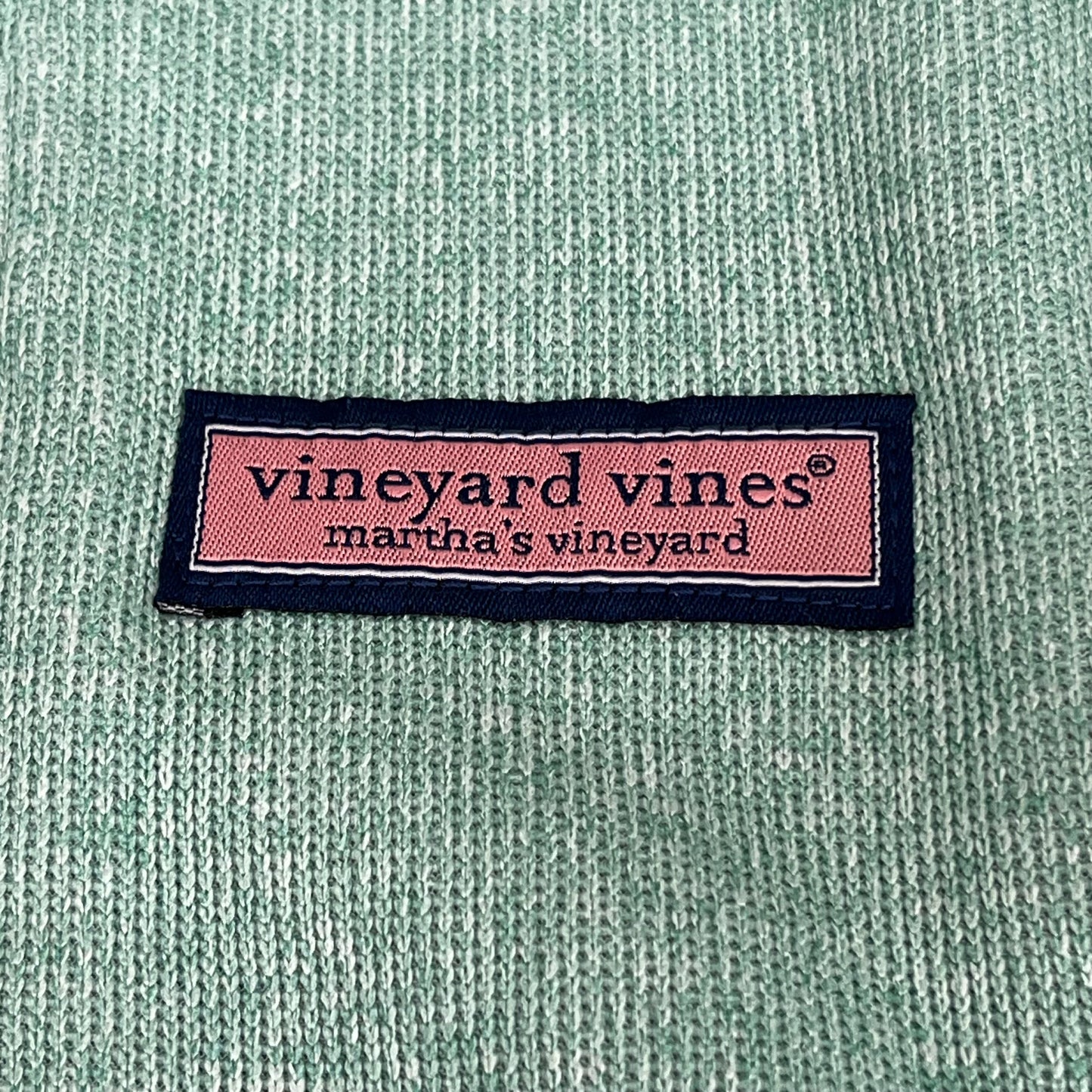 VINEYARD VINES Martha's Vineyard Men's Teal Green Half Zip Pullover Sz- L
