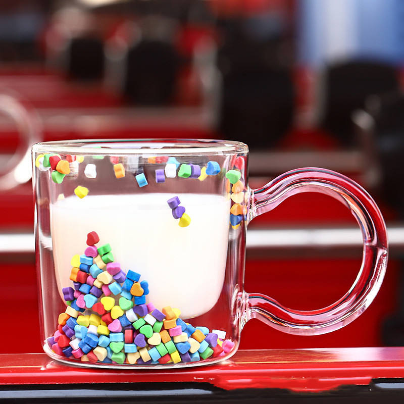 Quicksand Cup Cute Girl Boop Cup Love Flow Double Cup Creative Gift Cup