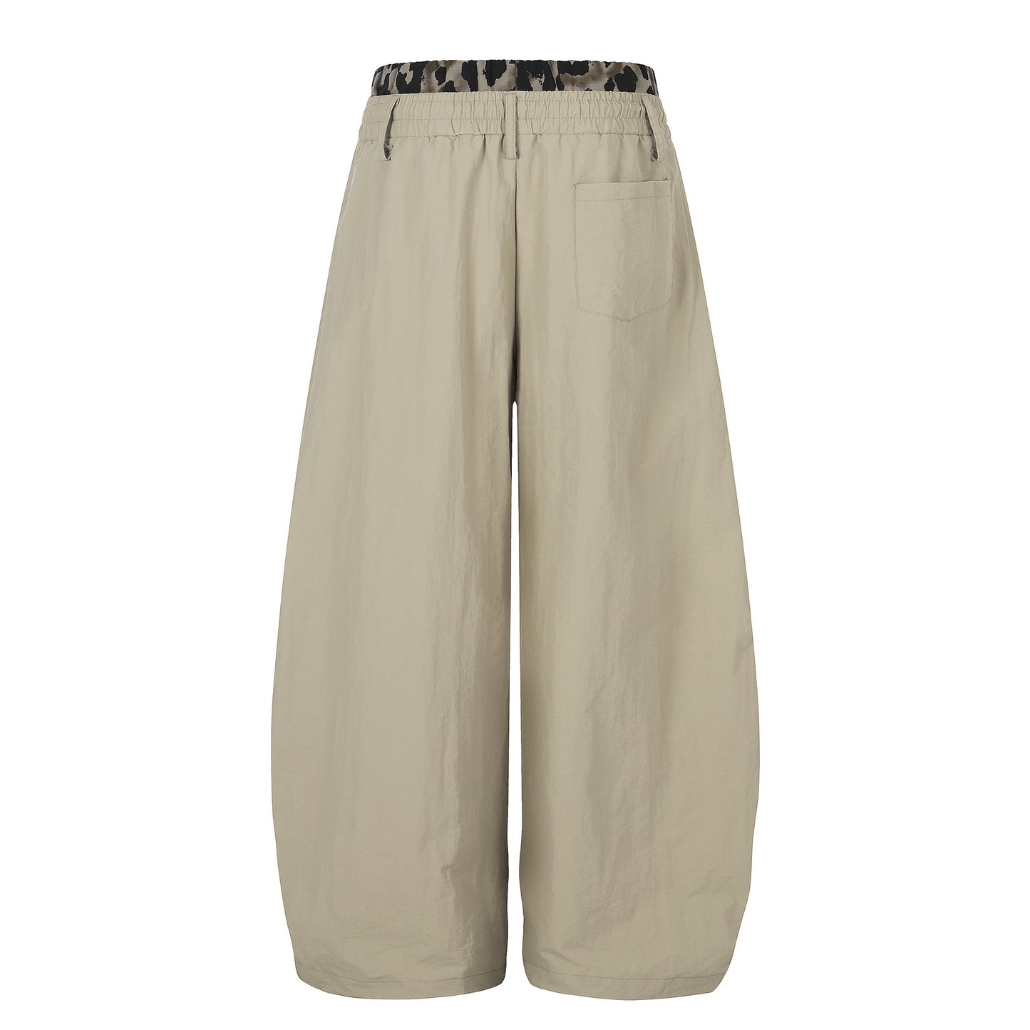 High-Waisted Drawstring Wide Leg Loose Slimming Versatile Cuffed Paratrooper Pants