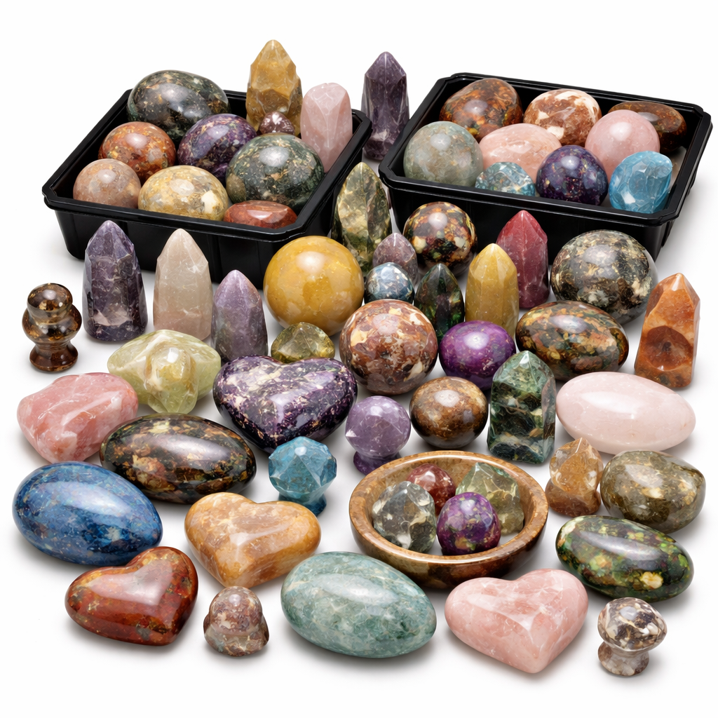 100 LB Super Mixed Crystal Assortment – Bulk Wholesale Lot