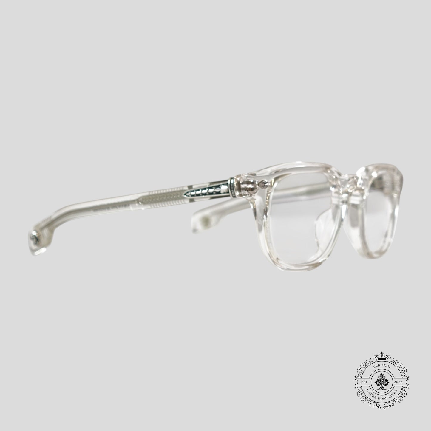 Chrome Hearts Chirp Chirp Sunglasses in Clear / Silver