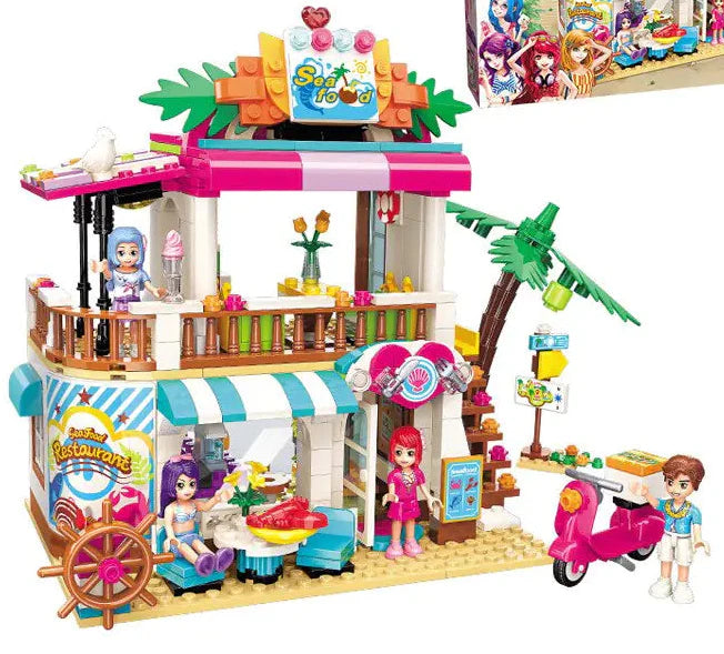 Enlightenment-Princess Alice beach-themed building block toy set