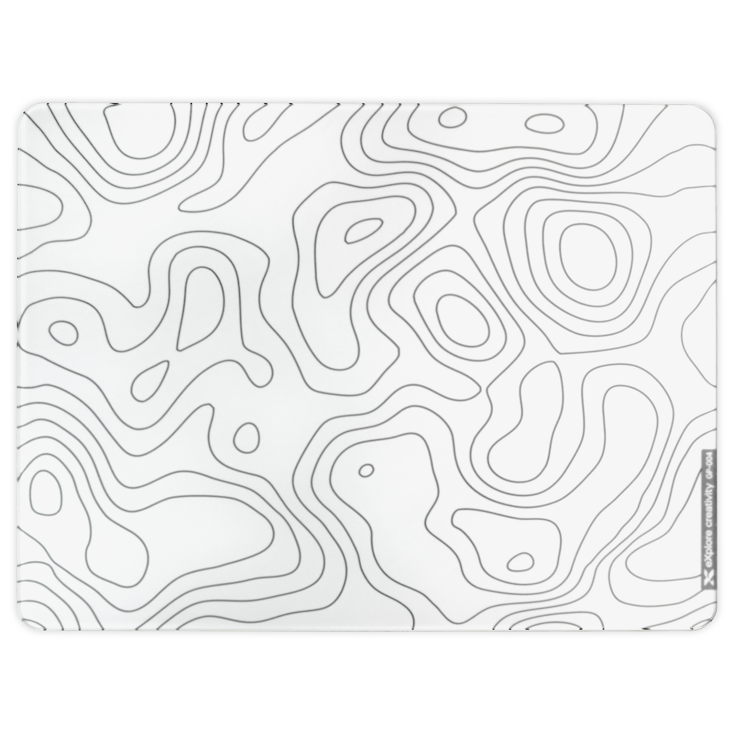 XVX SpacePad Tempered Glass Gaming Mouse Pad with Anti-Slip Rubber Base