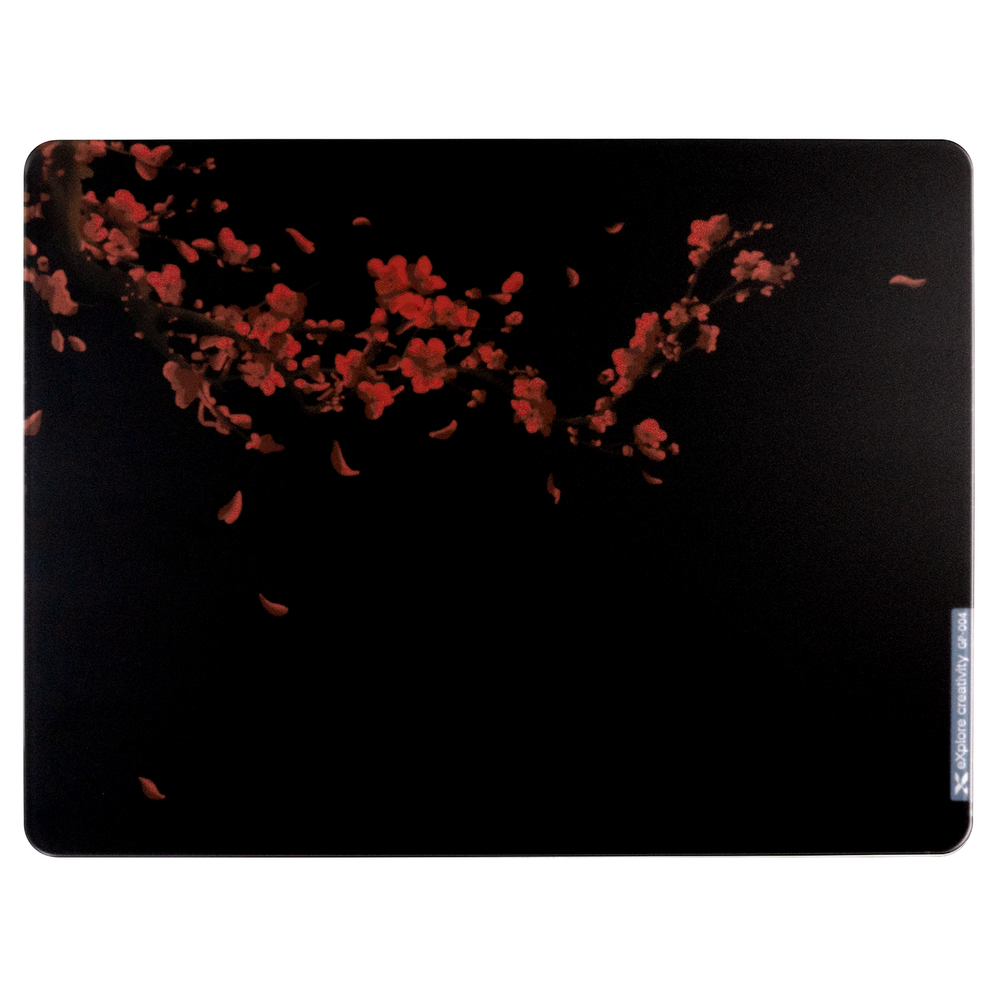 XVX SpacePad Tempered Glass Gaming Mouse Pad with Anti-Slip Rubber Base