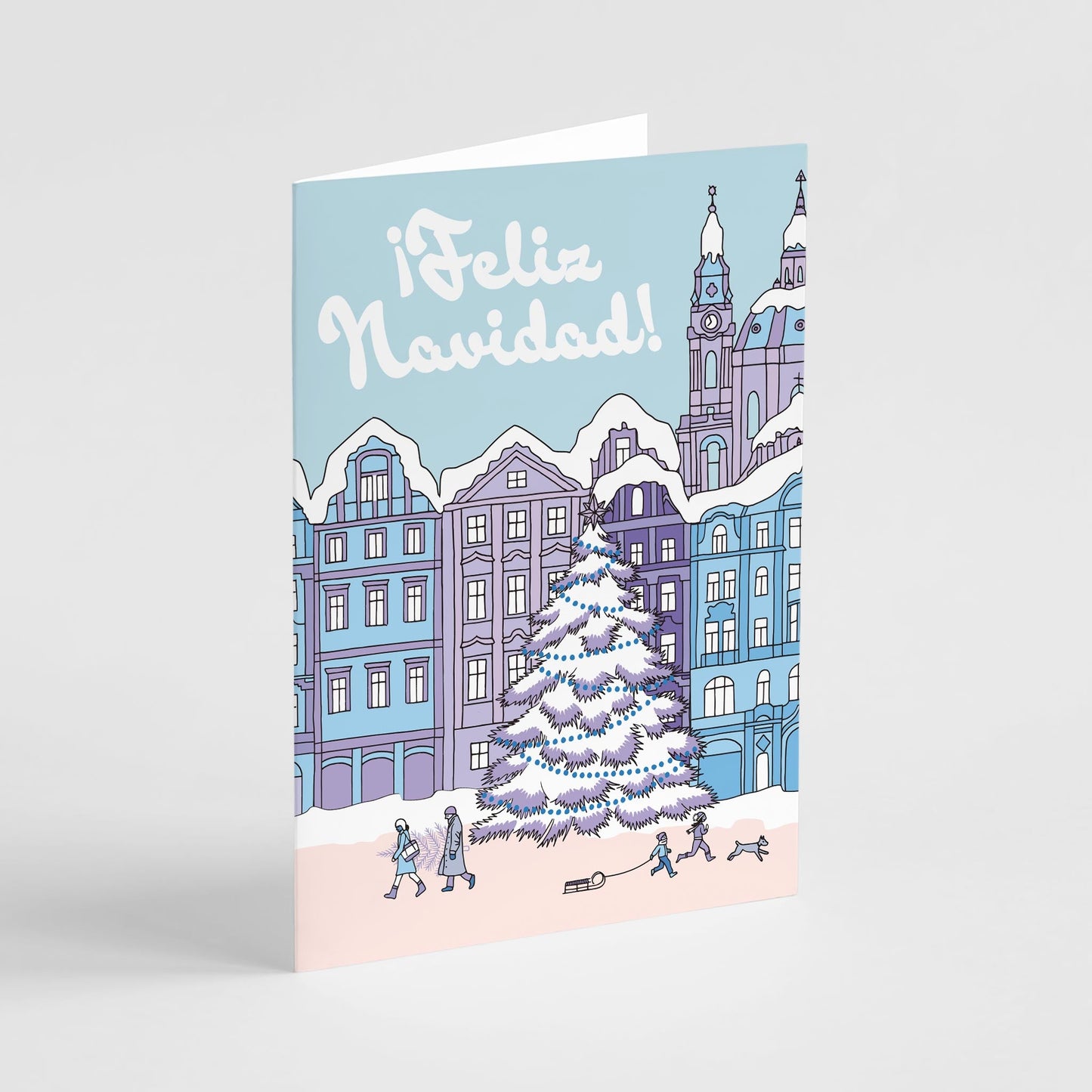 Feliz Navidad Christmas Cards, Set of 24