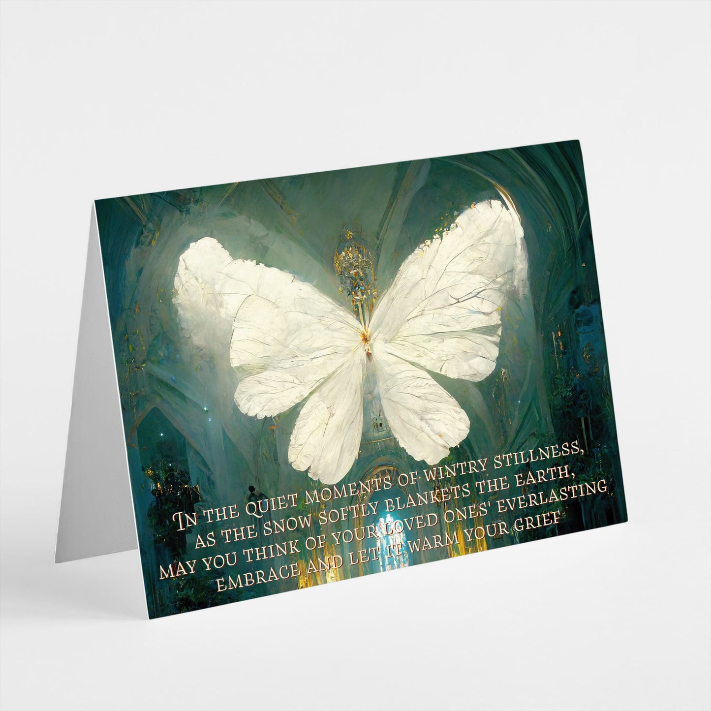 Sympathy Christmas Greeting Cards, Set of 24