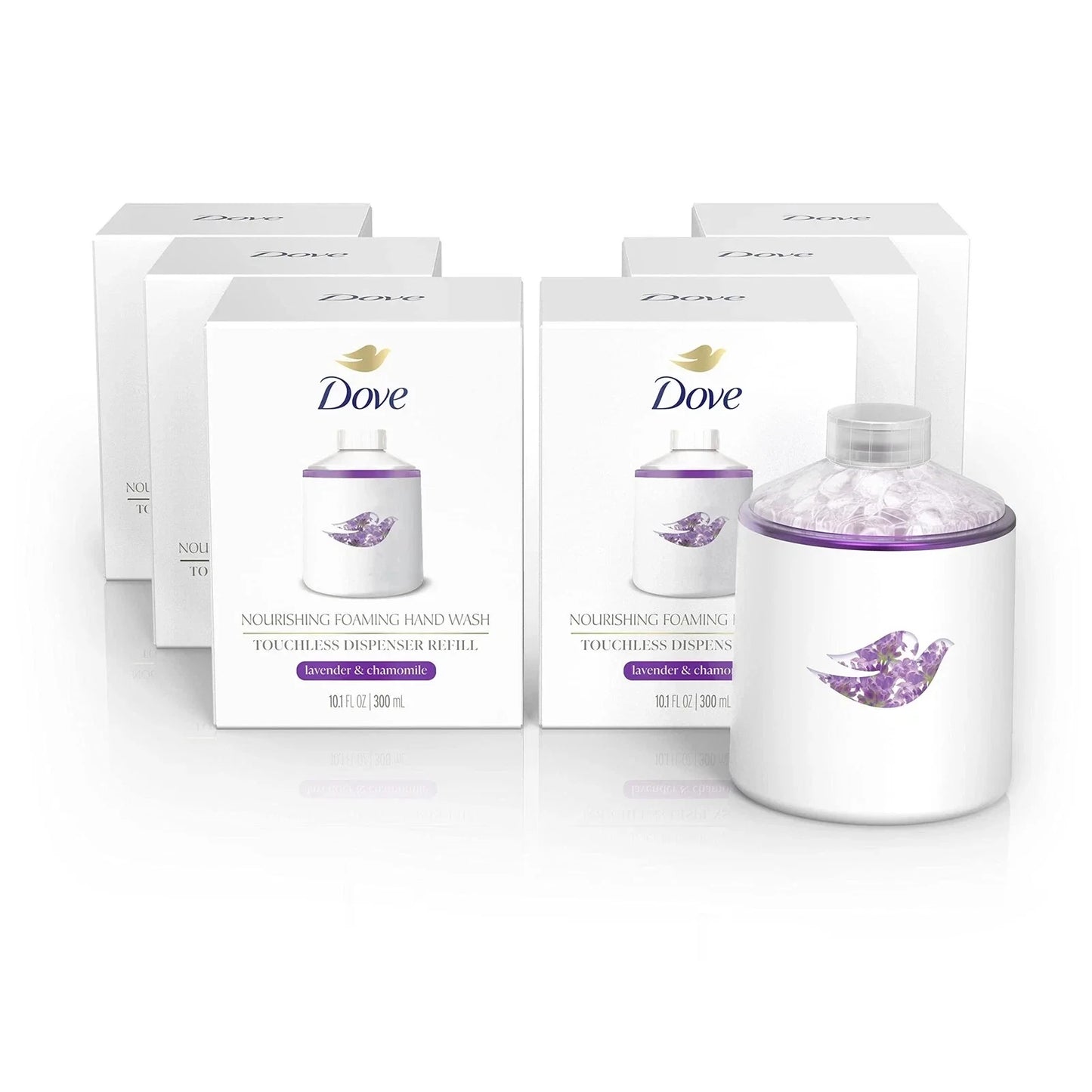 Dove Lavender Chamomile Nourishing Foaming Hand Wash 10.1 oz Pack of 6