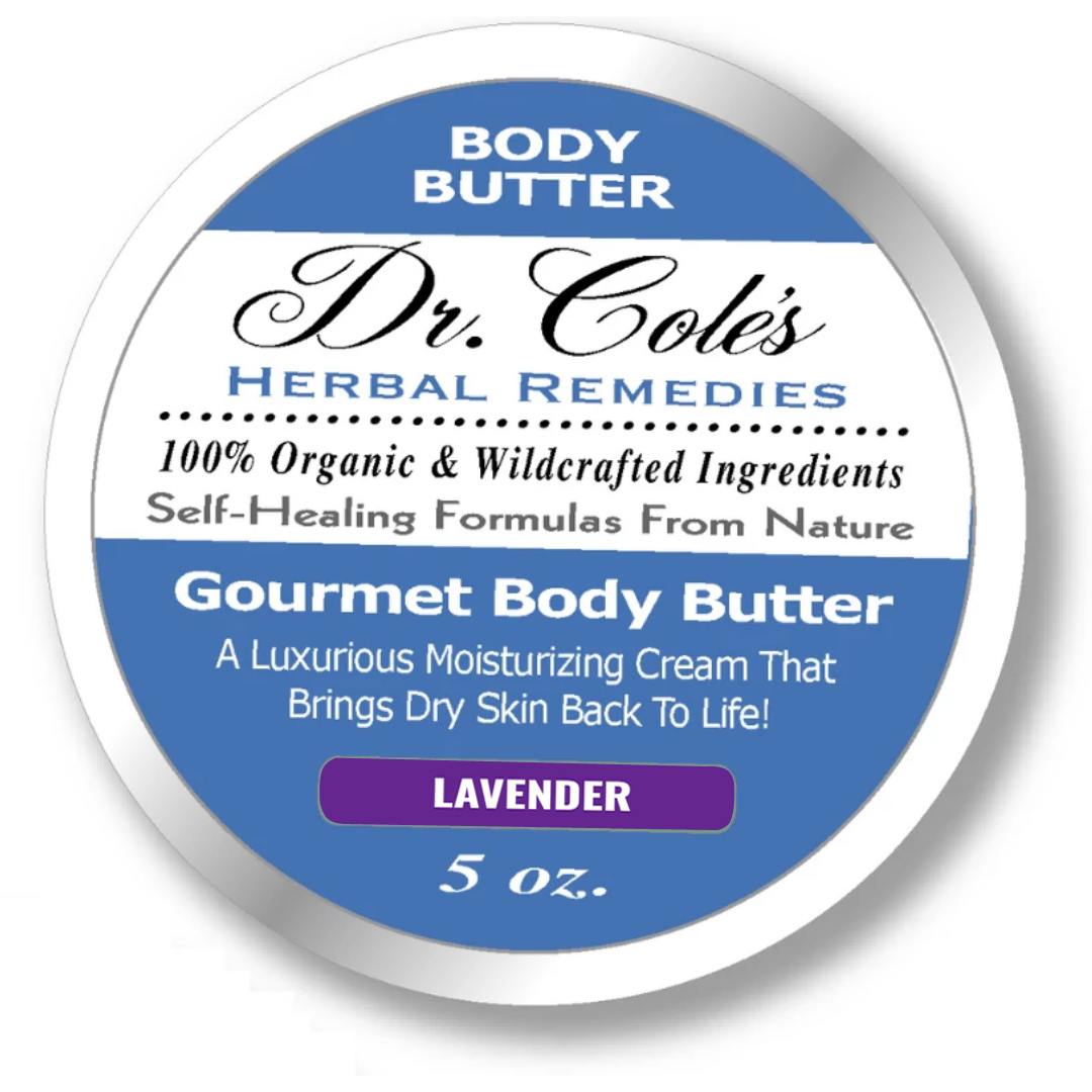 Dr. Cole's Gourmet Body Butter - 5 oz - Organic & Wildcrafted Ingredients - Luxurious Moisturizing Cream for Dry Skin Repair SixPak-1