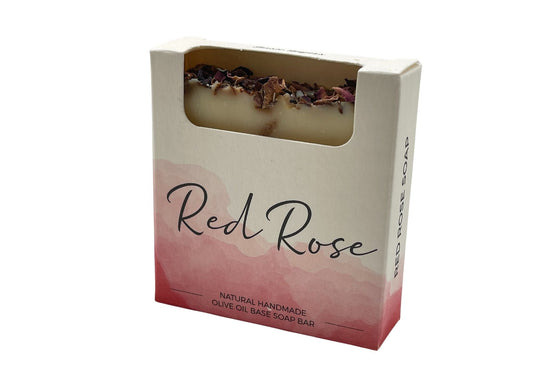 ARTISAN HAND MADE SCENTED RED ROSE SOAP-0