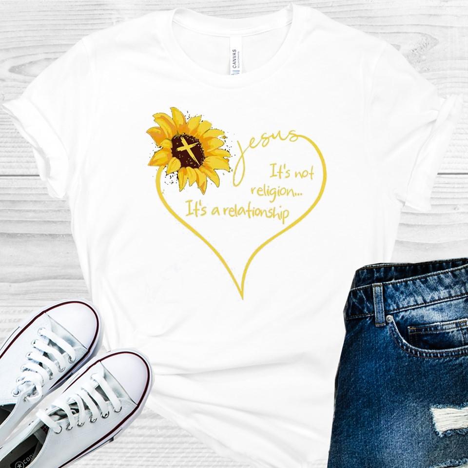 Jesus It's Not Religion It's Relationship Graphic Tee