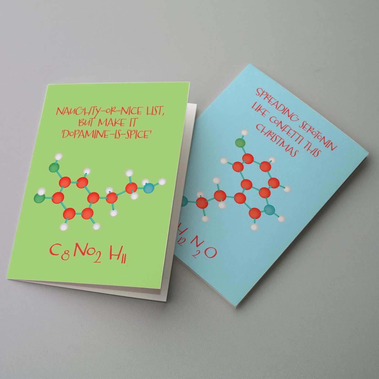 Chemistry Holiday Greeting Cards, Set of 24
