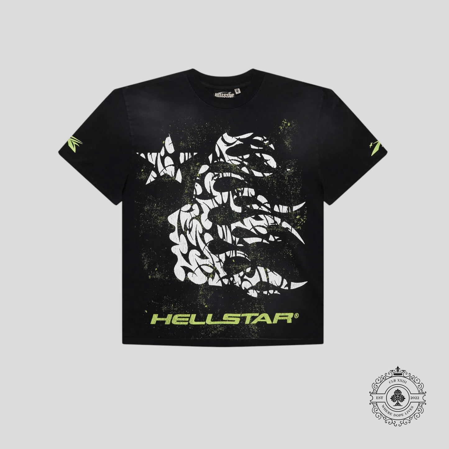 Hellstar Thorn T-Shirt in Black/Green