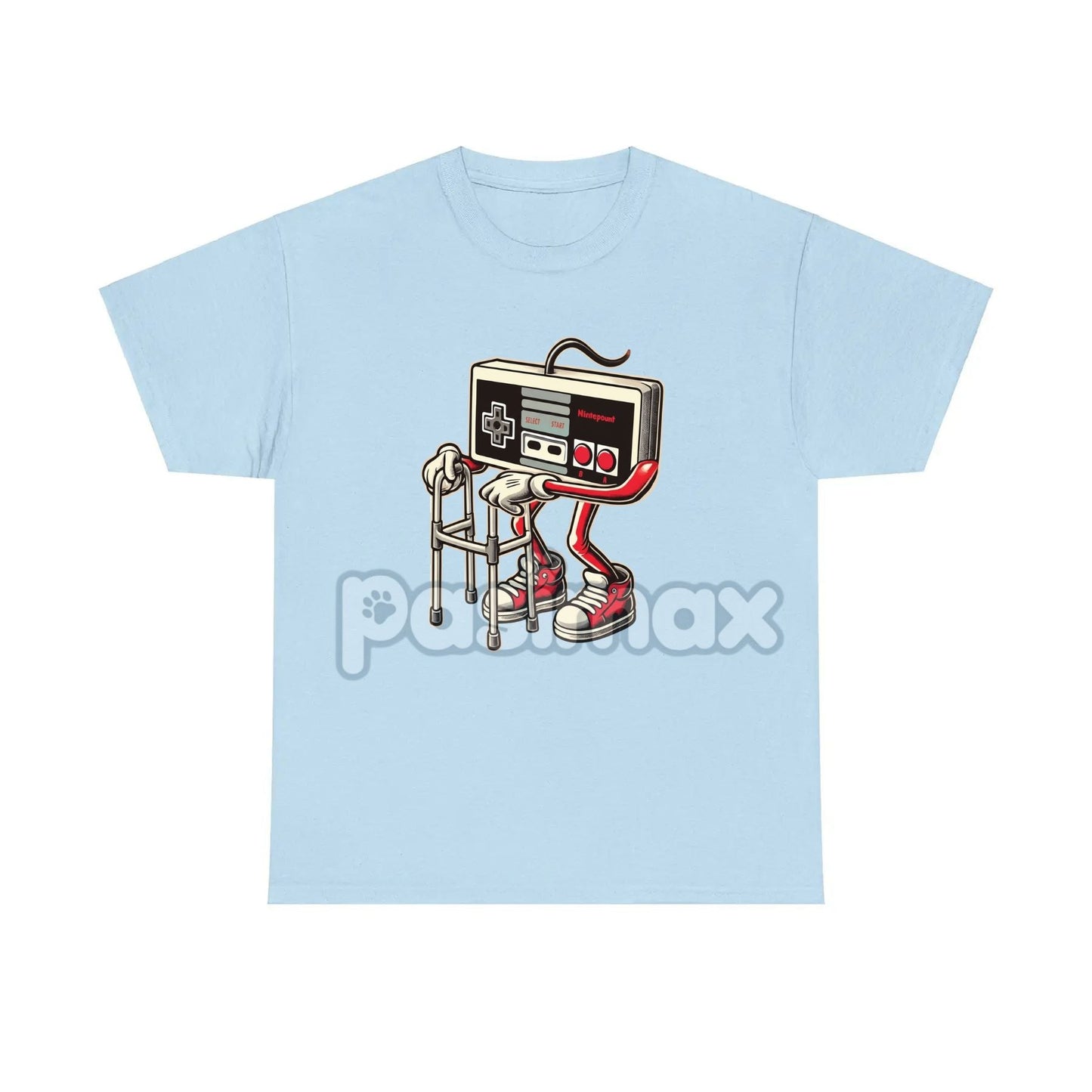 Retro Gaming Pattern T-Shirt - Fun Old Video Game Console Design, Nostalgic Gamer Tee
