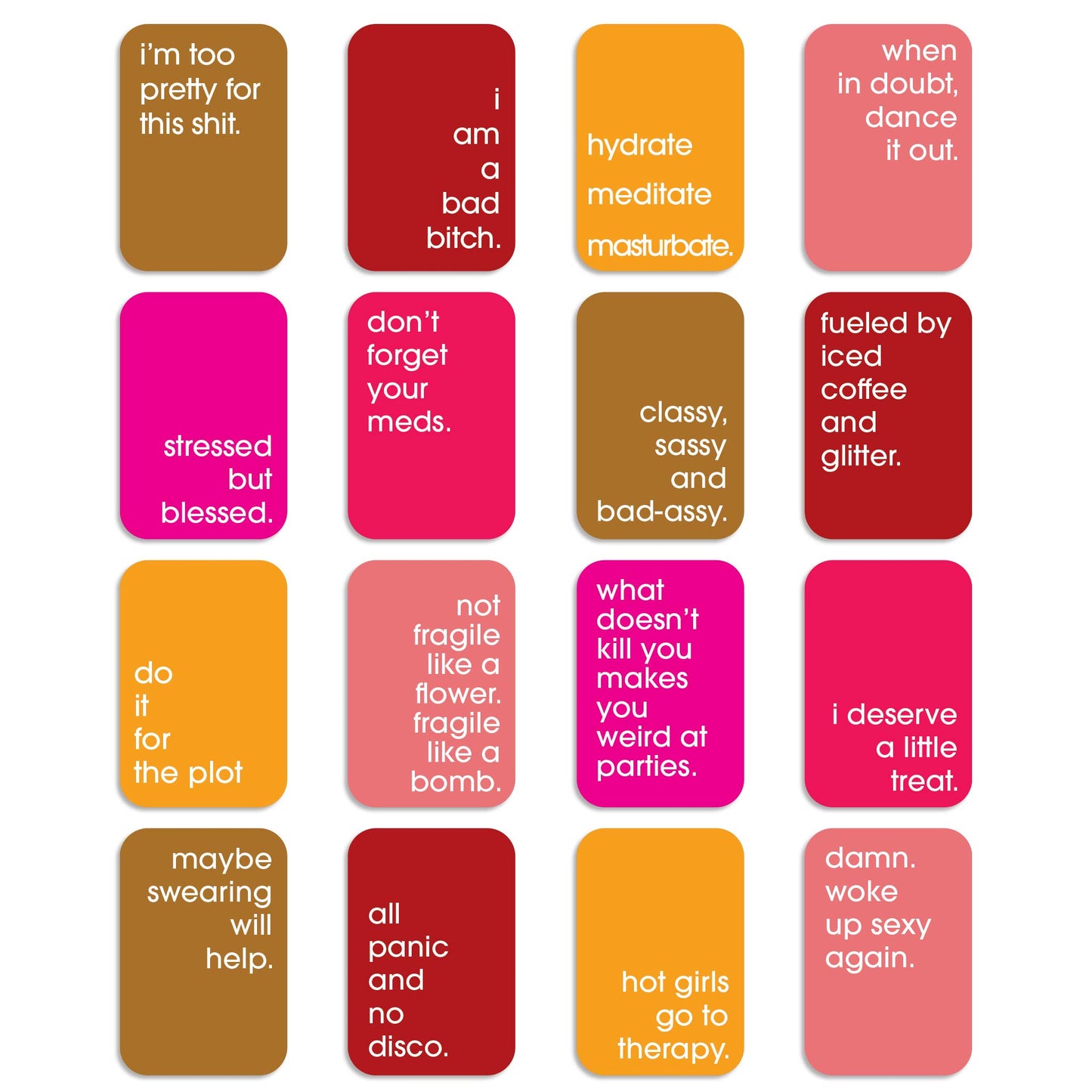 Self-Love Affirmation Cards, Deck of 16