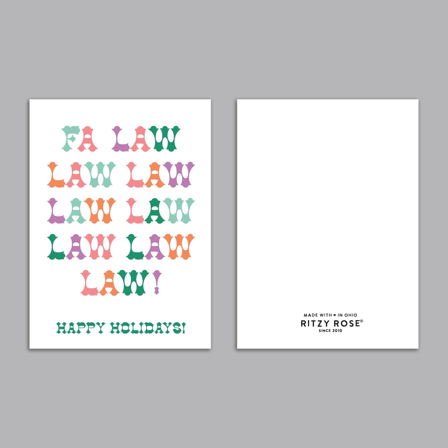 Funny Lawyer Holiday Greeting Cards, Set of 24