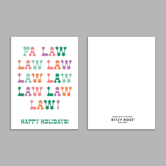 Funny Lawyer Holiday Greeting Cards, Set of 24