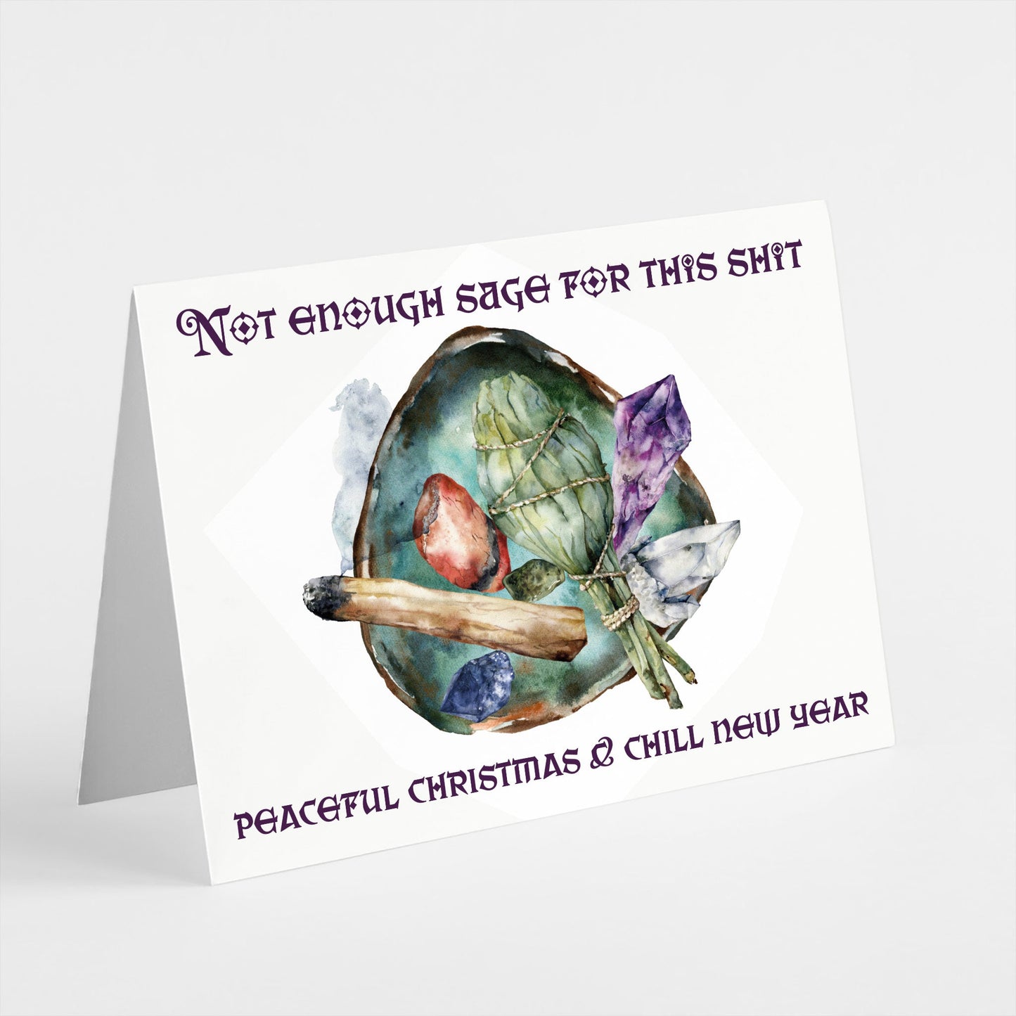Funny Christmas and New Year Greeting Cards, Set of 24