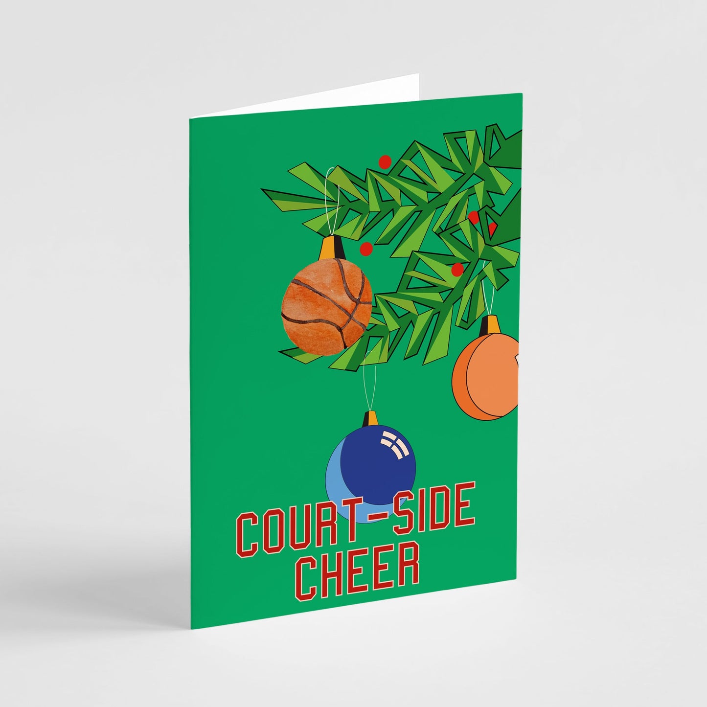 Basketball Holiday Greeting Cards, Set of 24