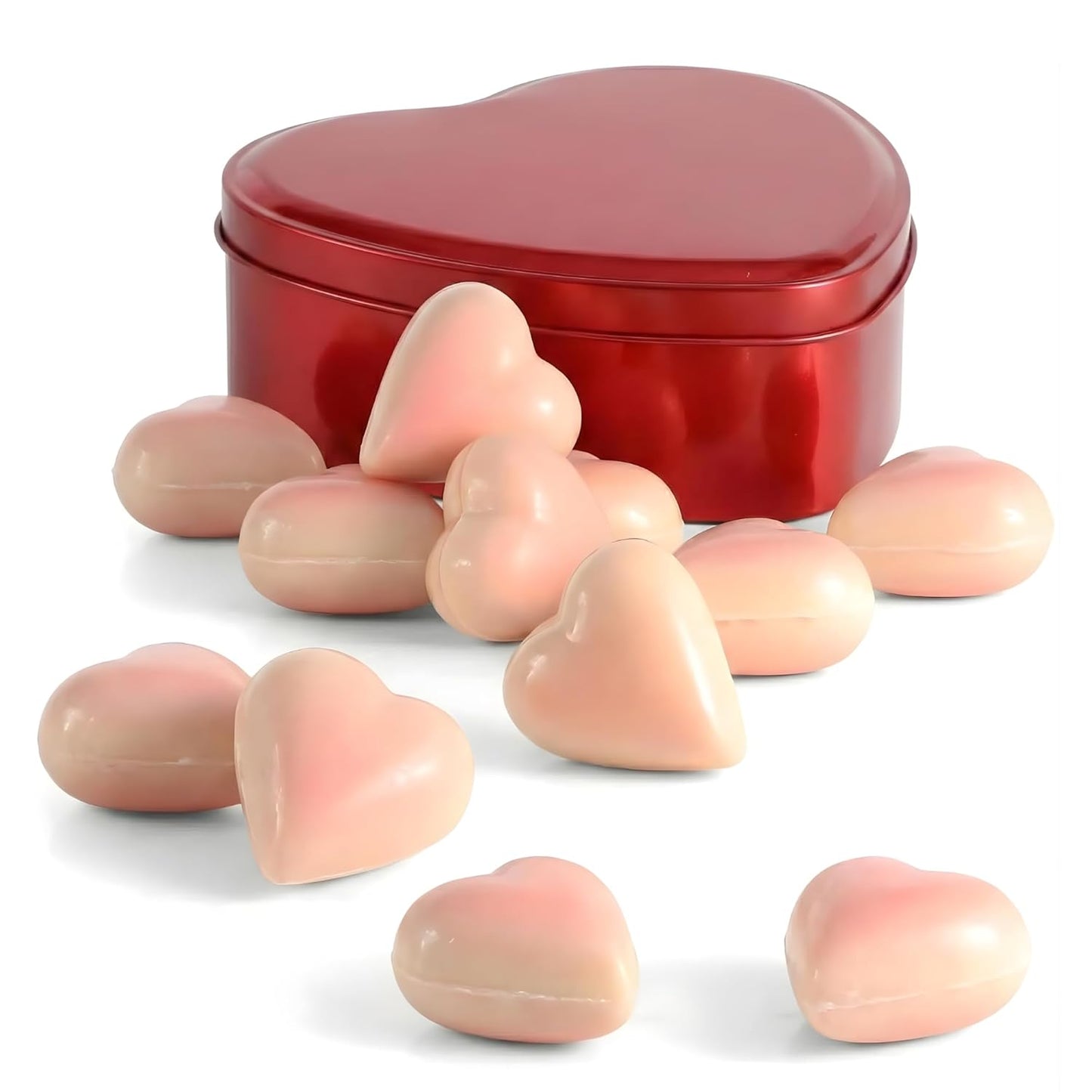 Andy Anand Ruby Chocolate Heart Truffles white chocolate, 18 pc – Natural Berry-Pink Color, Fruity Flavor, Gluten-Free, Valentine's & Anniversary Gift