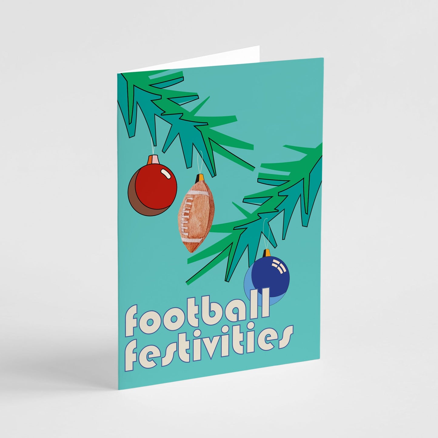 Football Christmas Cards, Set of 24
