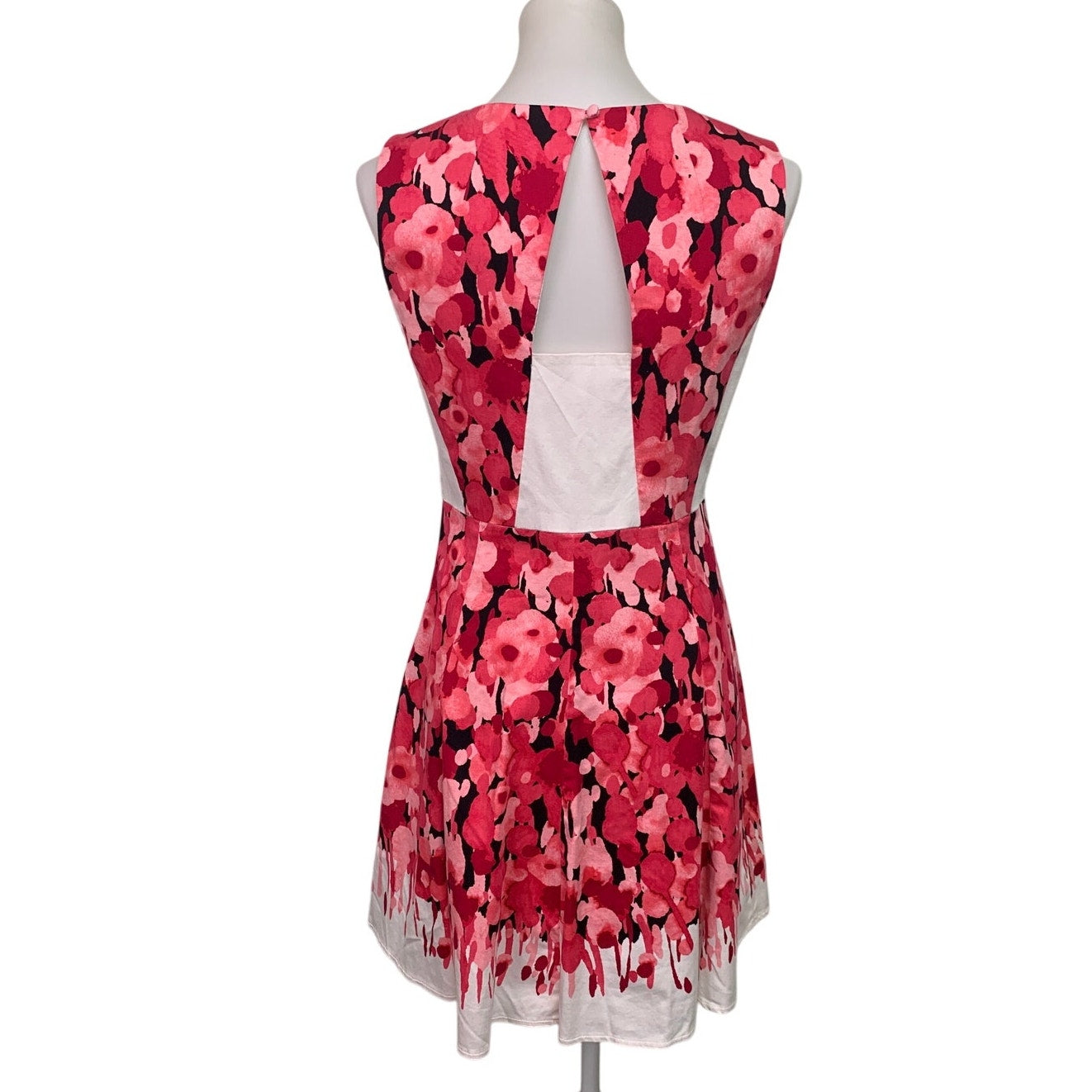 New York & Company Womens Size 6 Abstract Floral Sleeveless Fit n Flare Dress