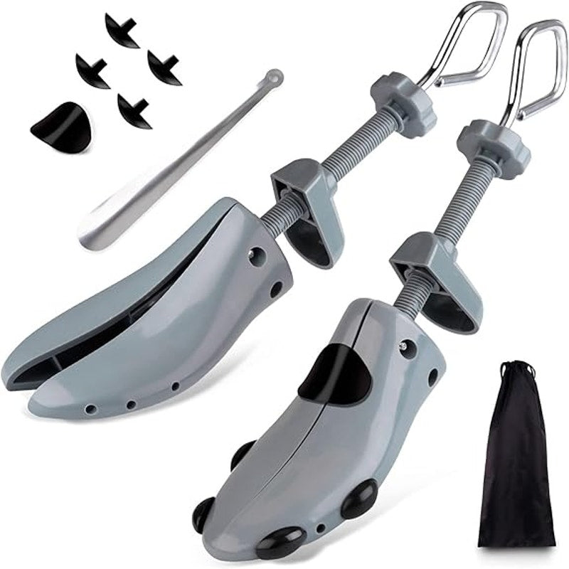 New Gray Plastic Shoe Stretcher Men 4-Way Shoe Expander Widener for Wide Feet