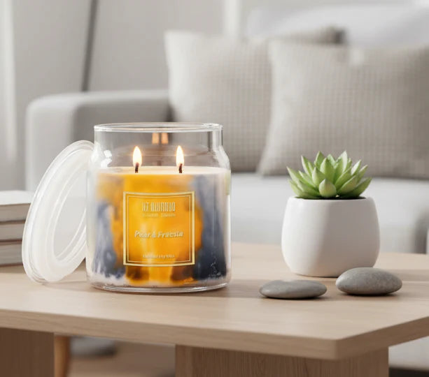 80 hr. Freesia & Pear 2 Wick Soy Wax Candles |12oz