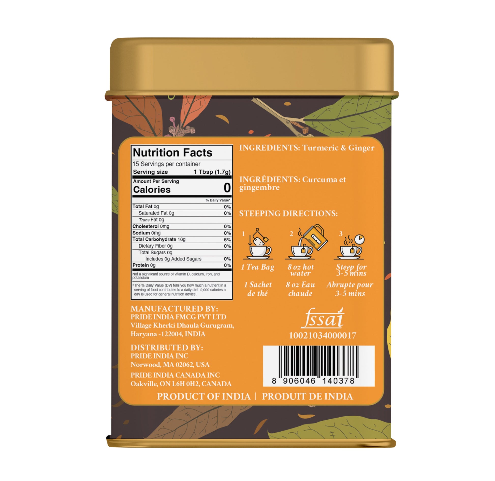 Golden Elixir - Turmeric Ginger Tea Bags-4