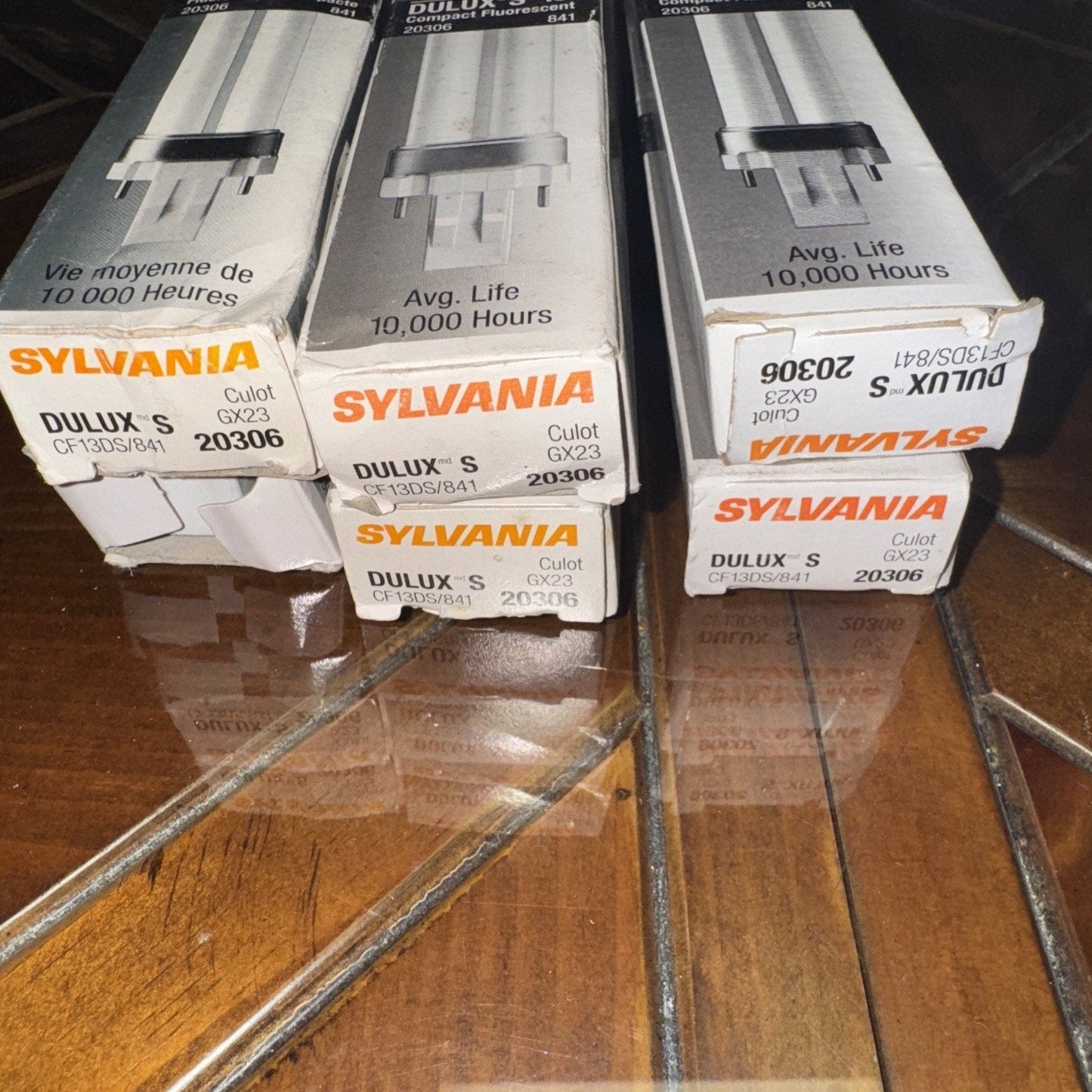 6 Lot New Sylvania 20335 13watt Fluorescent Bulb DULUX S CF13DS/835 20335-3