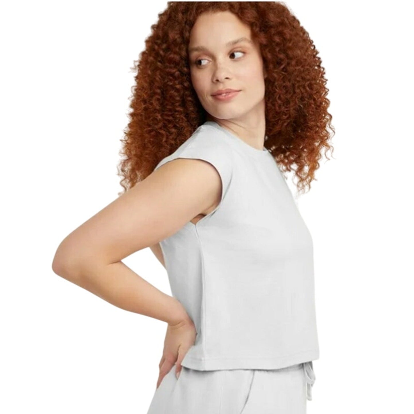 New 5-Pack Hanes Women XS Originals White Ringspun Cotton Cap Sleeve Muscle Tees