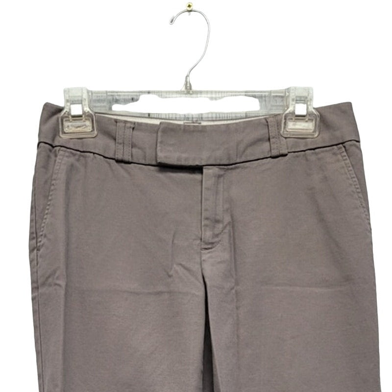 Banana Republic Womens Size 2 Short Jackson Fit Chino Flat Front Cuffed Pants