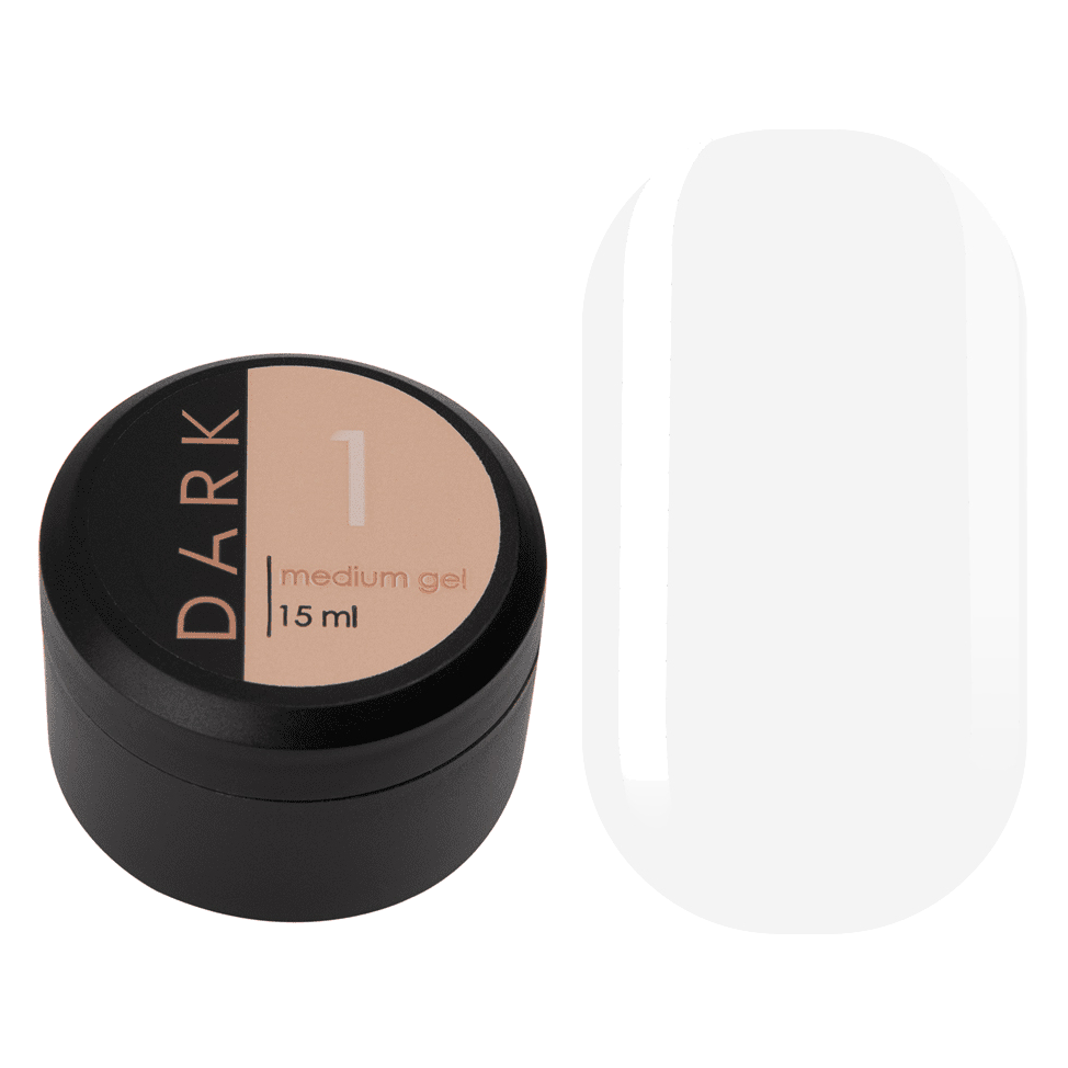 DARK Medium Gel #01 (Clear), 15ml and 30ml-1