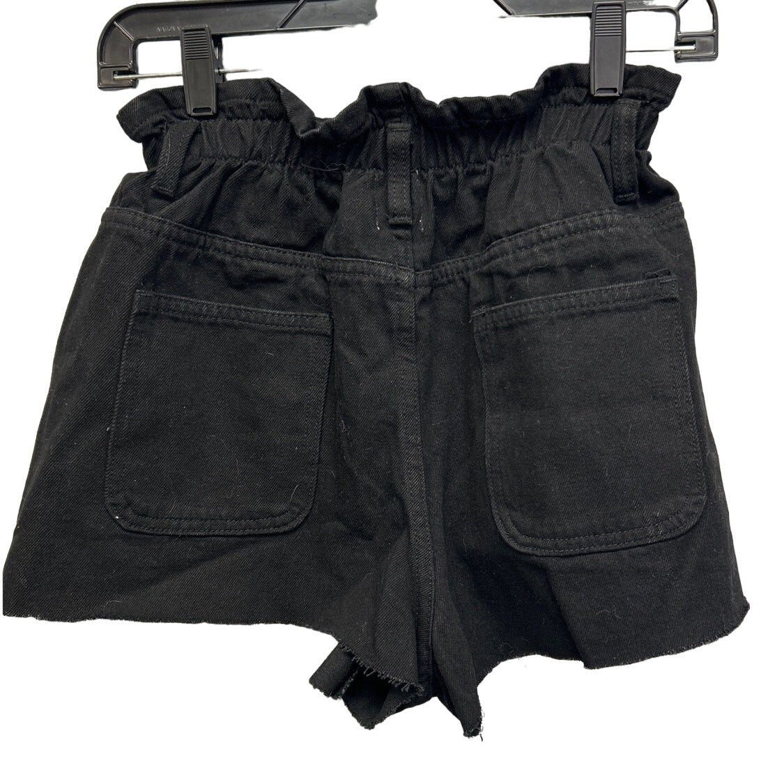 Princesss Polly XX Womens Size 2 Paperbag Waist Cutoff Cotton Blend Shorts