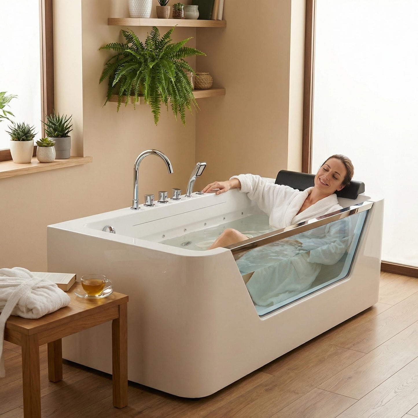 67" Hydrotherapy Jetted Bathtub