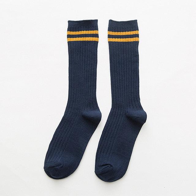 1Pair Ladies Pile Socks for Autumn Winter Pure Cotton Socks Solid Color Keep Warm Women Socks Mid Tube Socks Thickening Cashmere Socks For Men And Women
