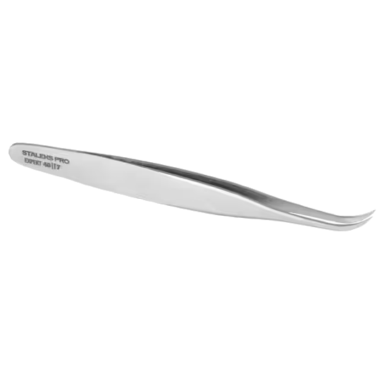 STALEKS PRO EXPERT 40 TYPE 7 EYELASH TWEEZERS CURVED TE-40/7 - STALEKS™-1