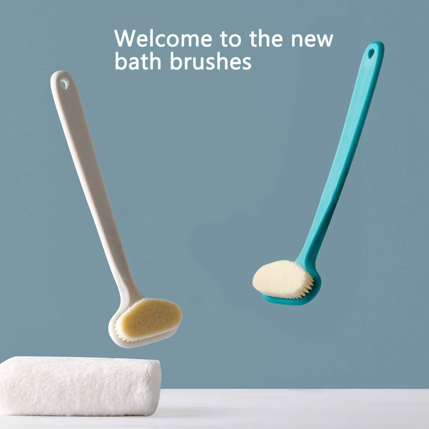 2-Pack: Bath Body Brush with Comfy Bristles
