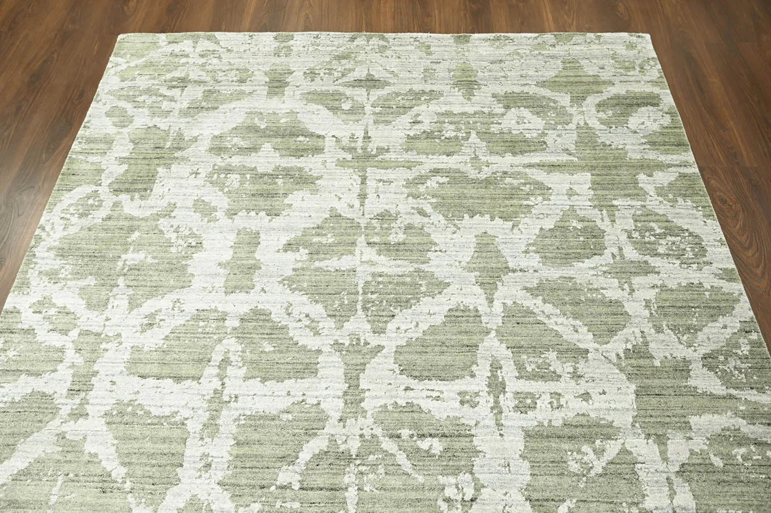 Multi Size Tone on Tone Gray Hand Knotted Turkish Oushak Wool/Bamboo Silk Transitional Oriental Area Rug-3