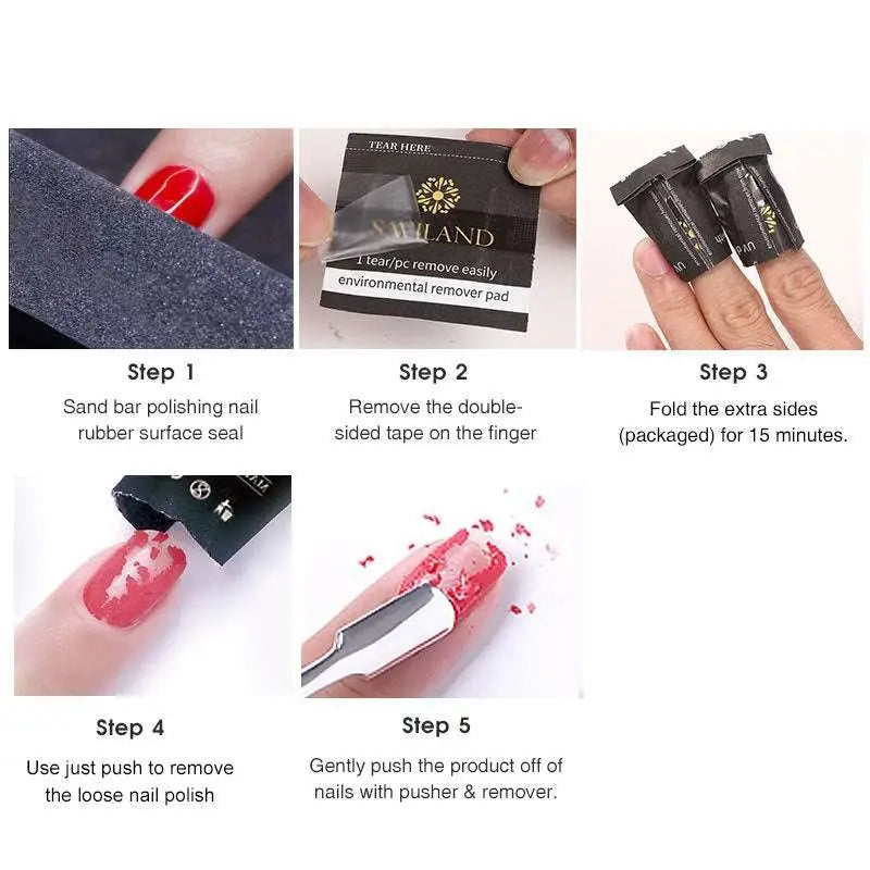 200 Piece Nail Polish Remover Wraps