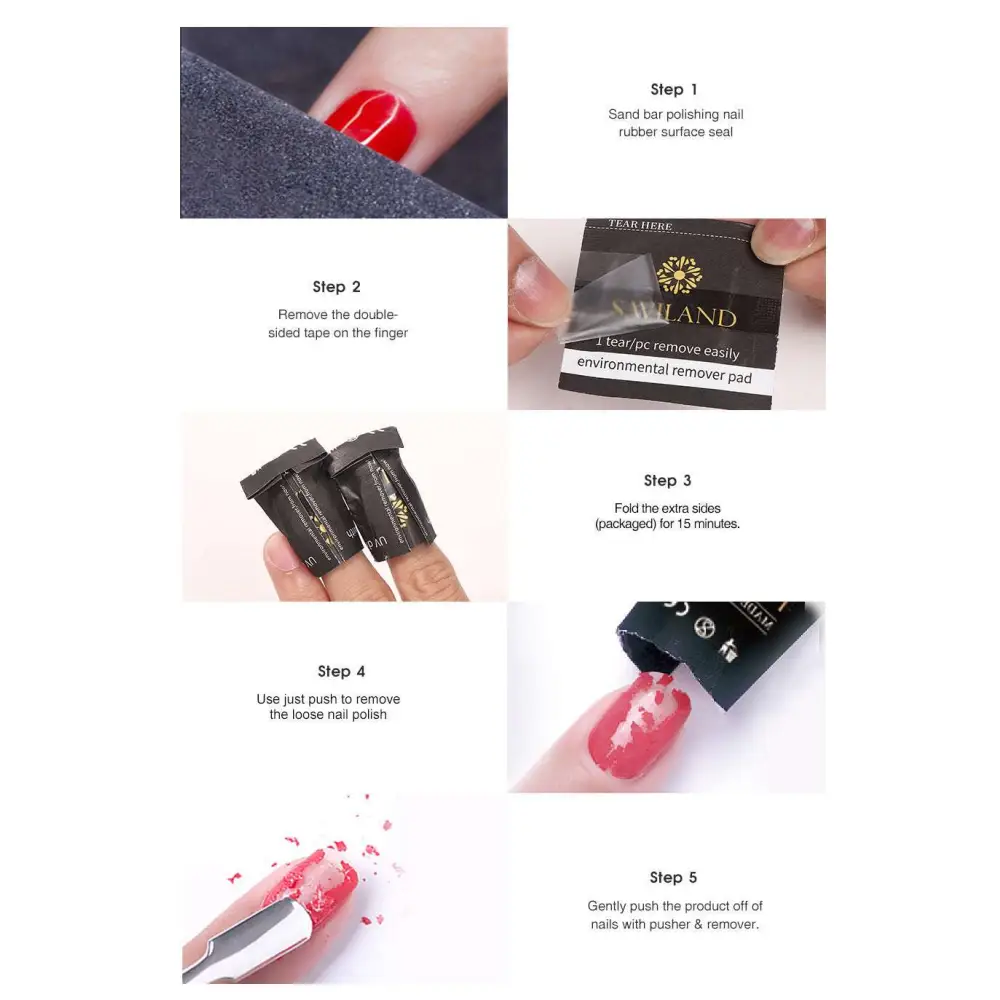 200 Piece Nail Polish Remover Wraps